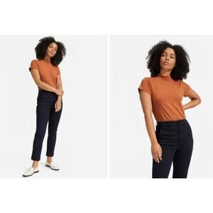 Everlane	Size	8 The Slim Leg Crop Navy Blue Essential Sustainable Classic